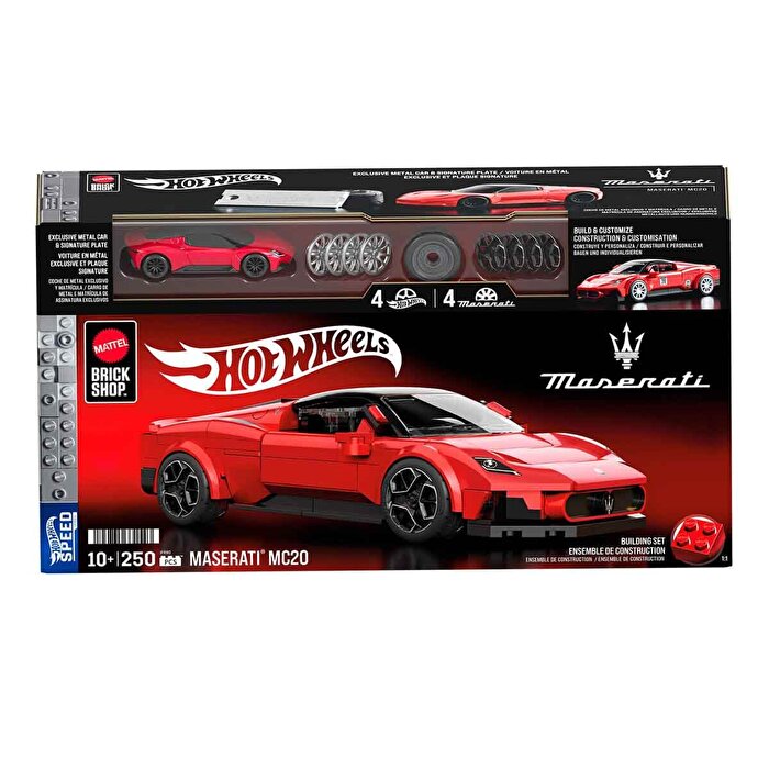 Hot Wheels Speed Serisi Maserati MC20 Araba 250 Parça JFR90