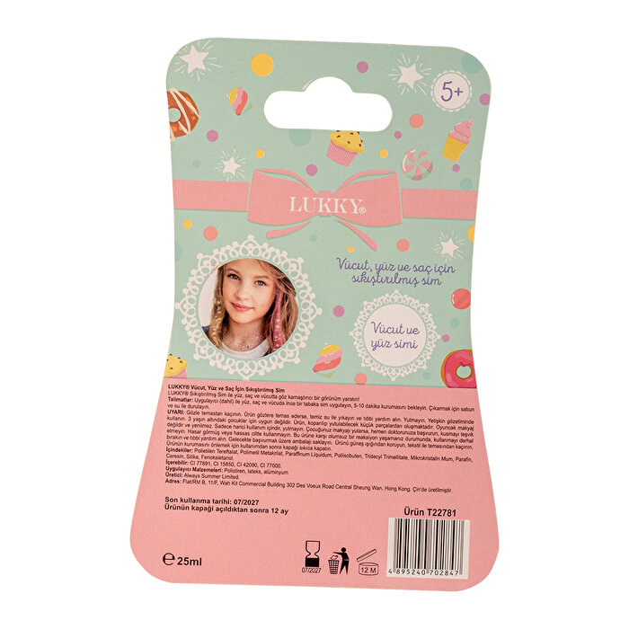 Lukky Saç, Yüz ve Vücut İçin Mor Fırçalı Sim