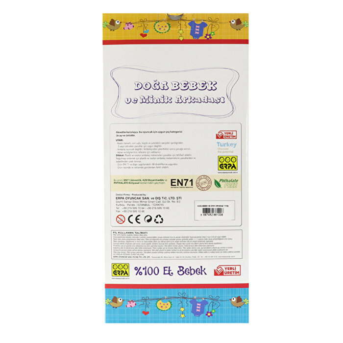 Doğa Et Bebek ve Minik Arkadaşı Turuncu Elbiseli