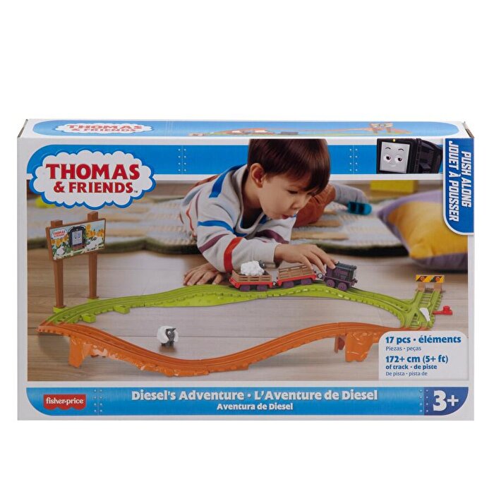 Thomas ve Arkadaşları Plastic Push Along Trackset Diesels Adventure HXK03
