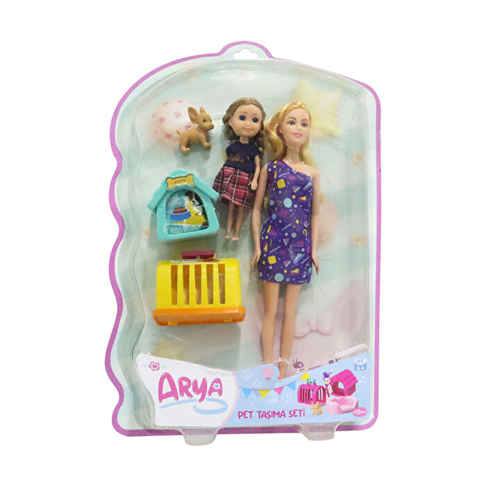 Arya Pet Taşıma Seti Üçgen Desen Elbiseli