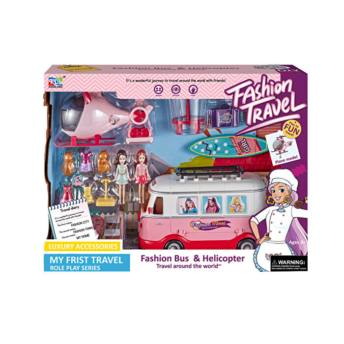 Fashion Travel Otobüs ve Helikopter Seyahat Seti