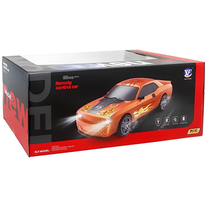 1/10 Ölçekli Uzaktan Kumandalı Şarjlı Araba Turuncu