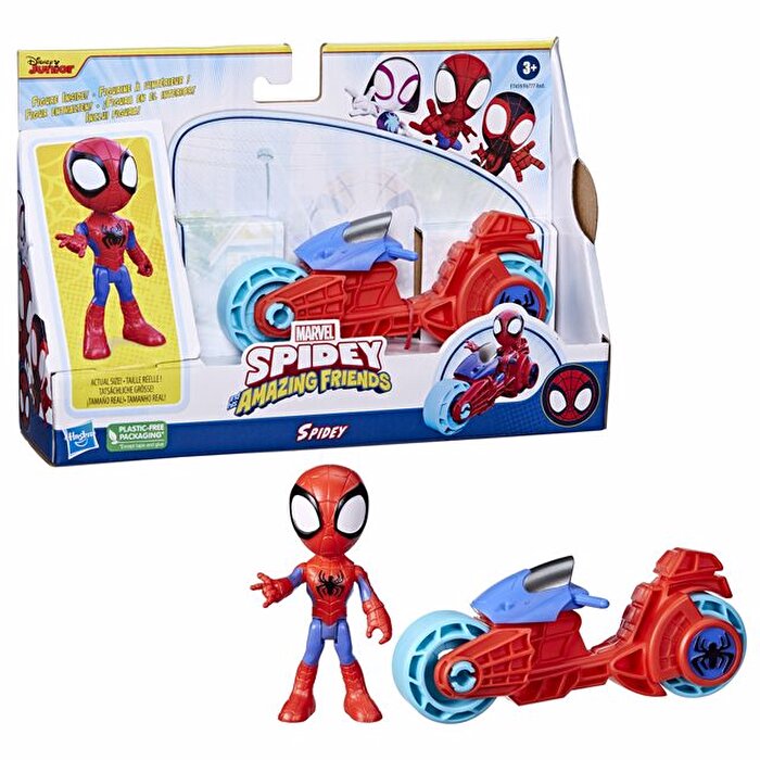 Spider And His Amazing Friends Motosiklet Ve Figür Spidey F7459