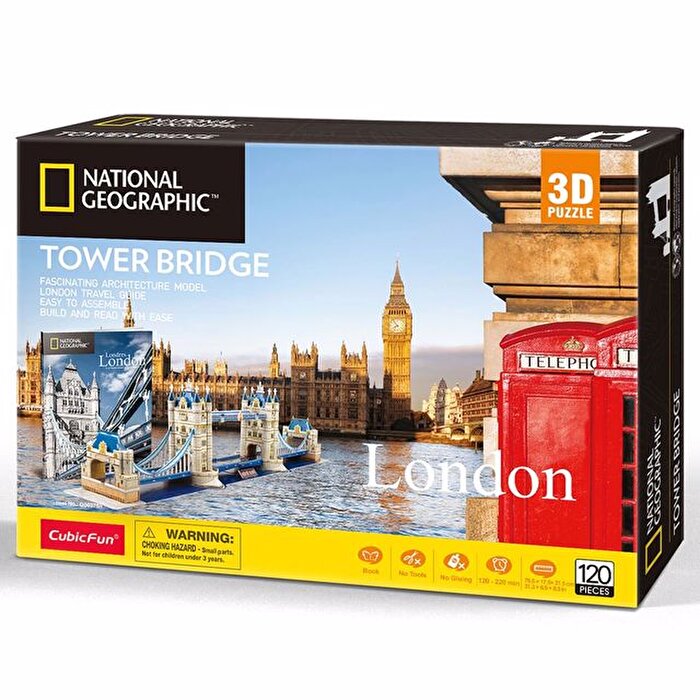 Cubic Fun Puzzle National Geographic Tower Köprüsü 3D Puzzle
