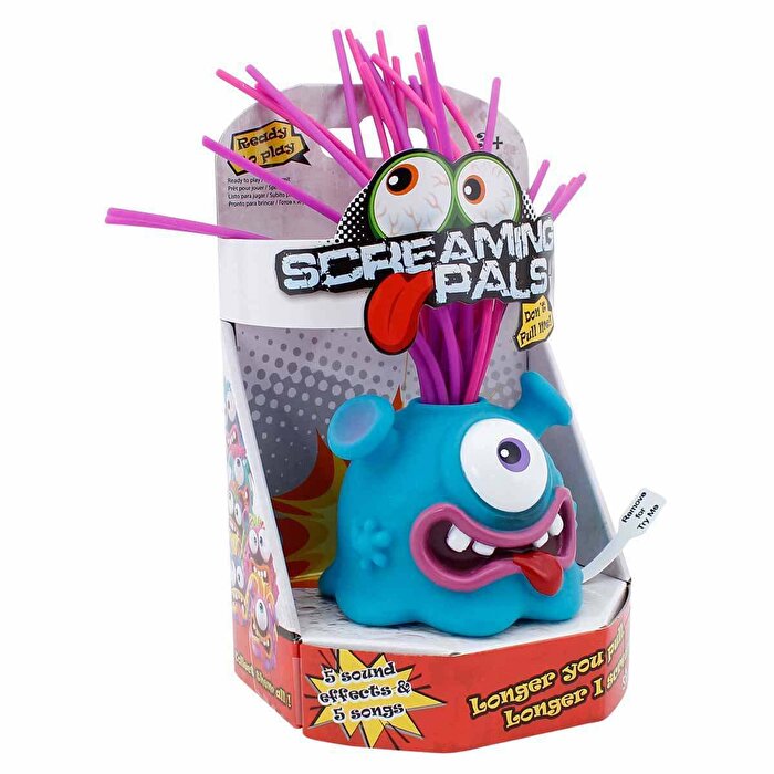 Screaming Pals Bağıran Canavarlar Mor-Pembe Saçlı Mavi Canavar