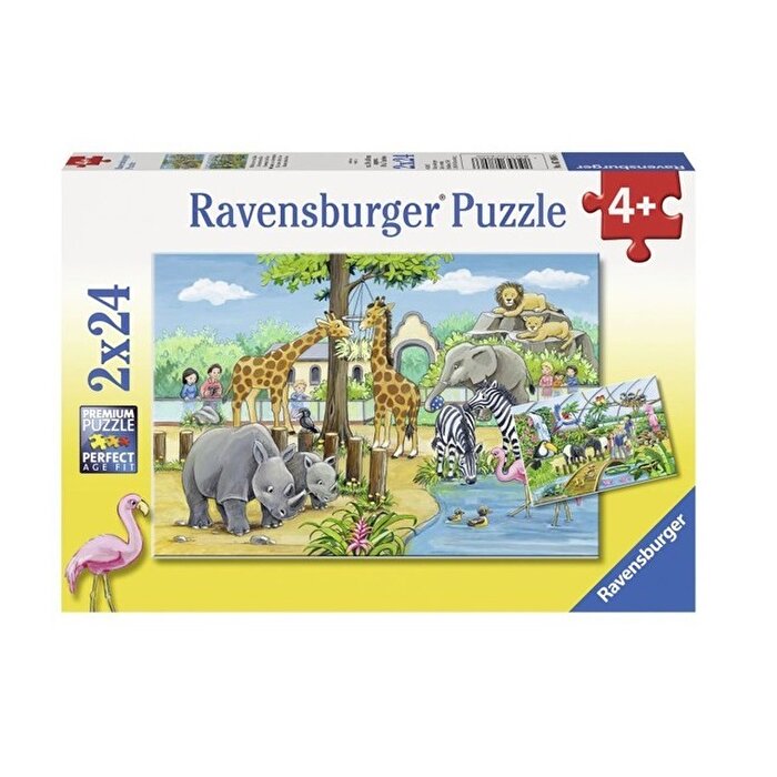 Ravensburger 2x24 Parça Puzzle Zoo