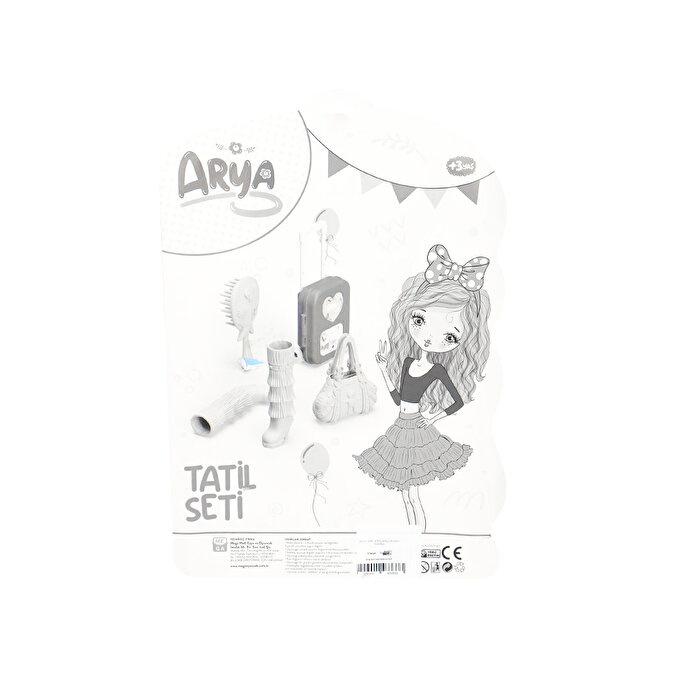 Arya'nın Tatil Seti Kareli Desen Elbiseli