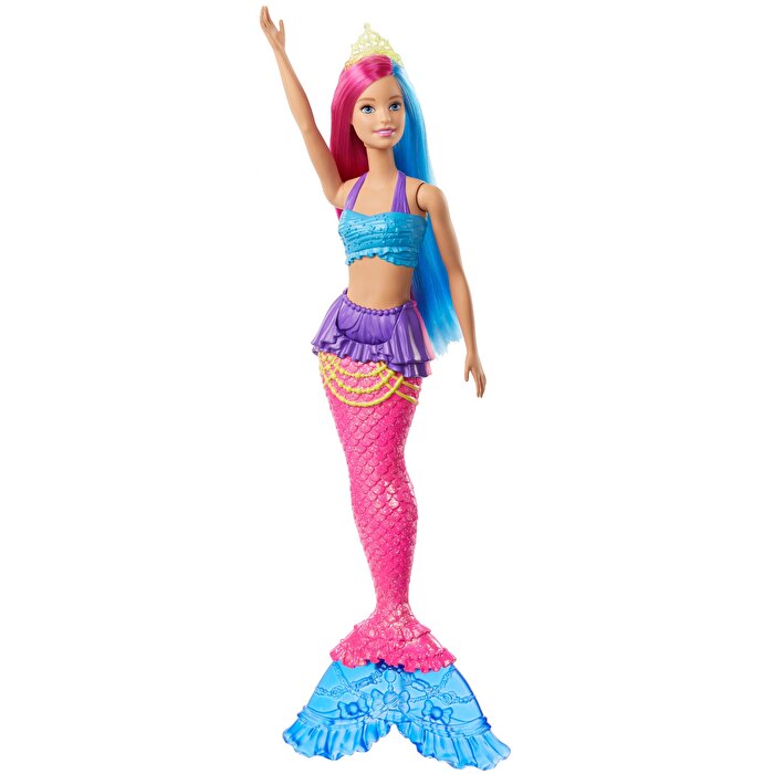 Barbie Dreamtopia Denizkızı Bebekler Pembe Mavi Saçlı (GJK08)
