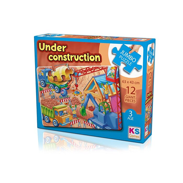 Ks Puzzle Under Construction Jumbo Boy Puzzle 12 Parça