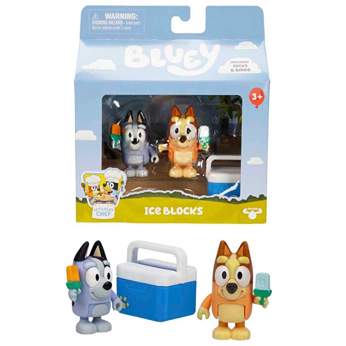 Bluey 2’li Aksesuarlı Figür Seti Ice Blocks