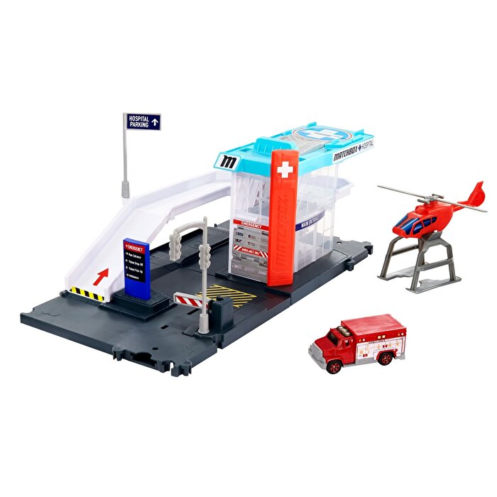 Matchbox Aksiyon Sürücüleri Oyun Seti Arama Kurtarma Helikopteri GVY83