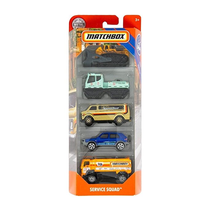 Matchbox Beşli Araba Seti Service Squad GBJ71