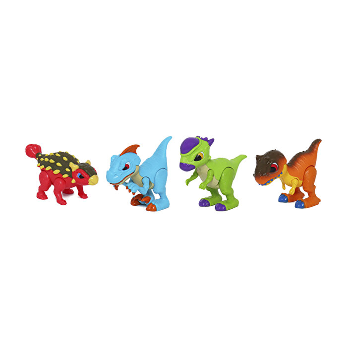 Dino Troops Kids 4'lü Dino Transporter Truck