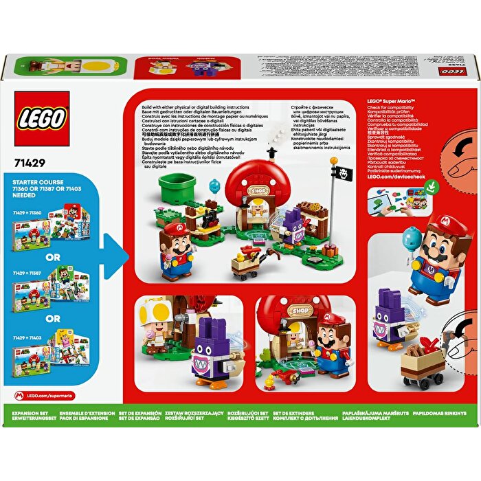 LEGO Super Mario Nabbit Toad'un Dükkanında Ek Macera Seti 71429