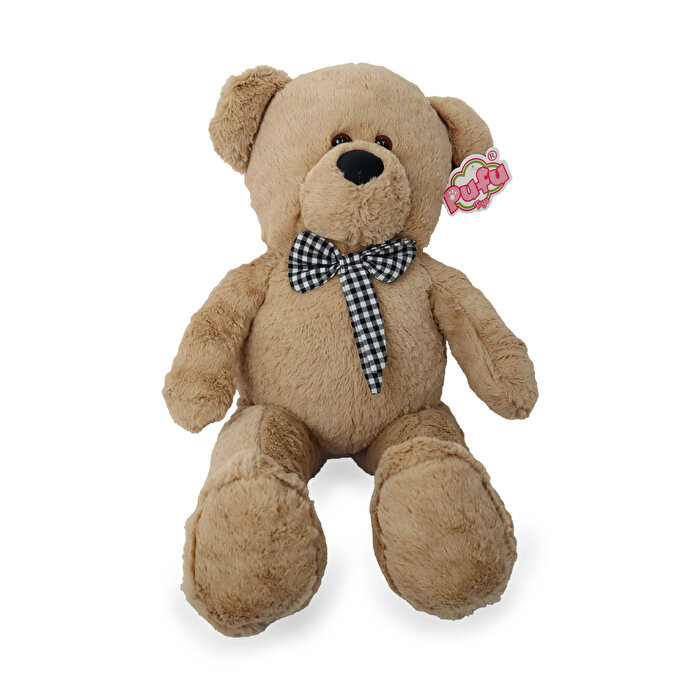 Büyük Kurdeleli Kahverengi Ayı 80 Cm