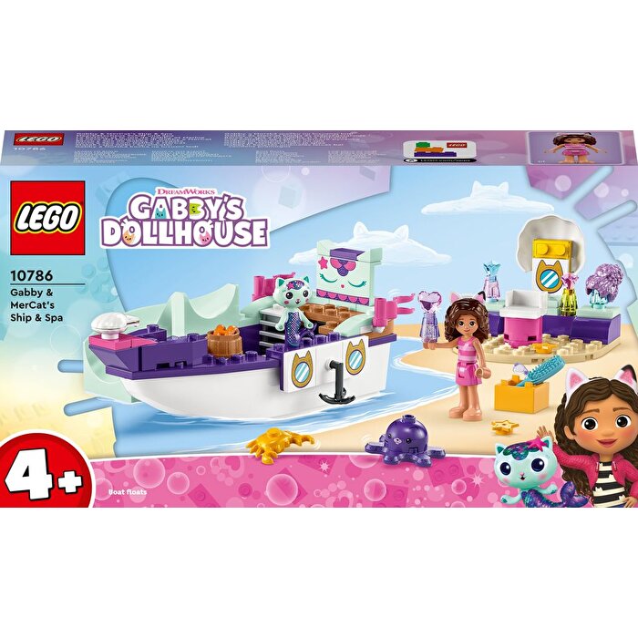 LEGO Gabby's Dollhouse Gabby ve Süslü Kedi’nin Gemisi ve Spa 10786