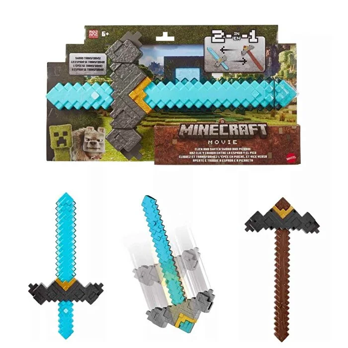 Minecraft 2'si 1 Arada Dönüşebilen Kılıç JFR72