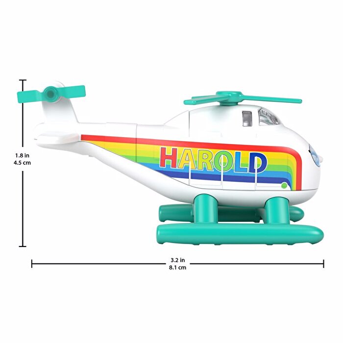 Thomas ve Arkadaşları Trackmaster Sür-Bırak Büyük Tekli Trenler Rainbow Harold GYV67