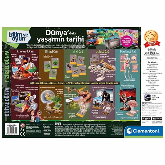 Clementoni Bilim ve Oyun: Dünyada Yaşamın Tarihi