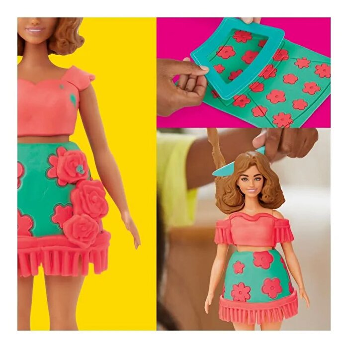 Play Doh Barbie Çiçekli ve Püsküllü Seti G1360