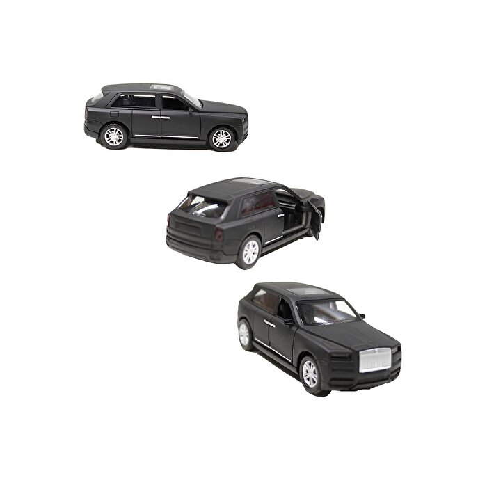 Sesli Işıklı Metal Çek Bırak Jeep Siyah