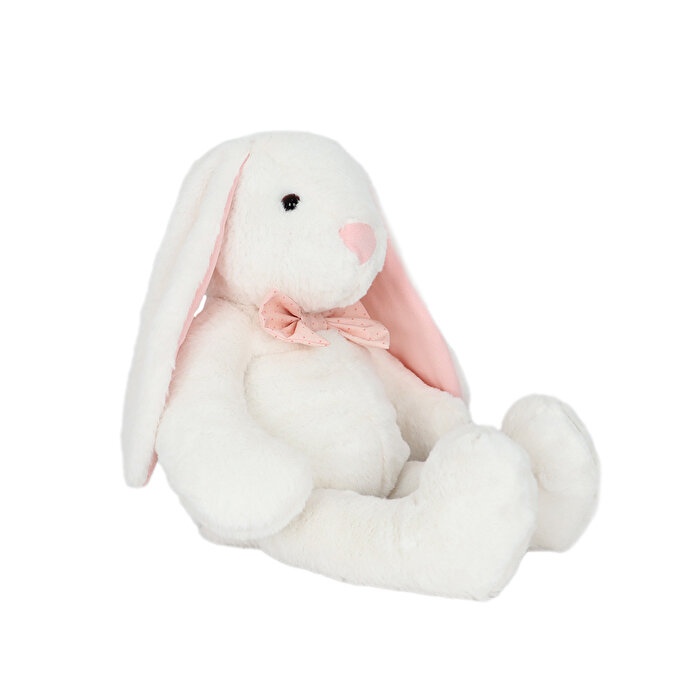 Papyonlu Uzun Kulak Tavşan Ekru 60 Cm