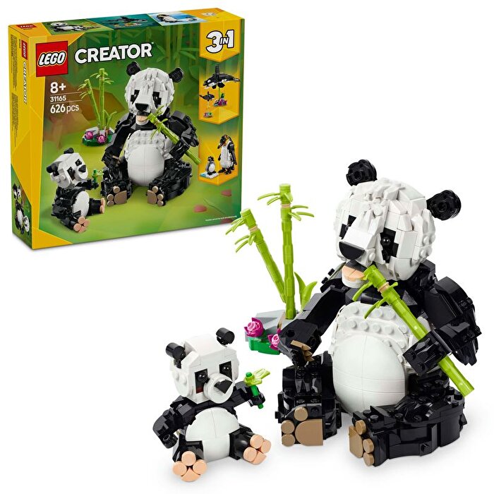LEGO Creator 3'ü 1 Arada Vahşi Hayvanlar: Panda Ailesi 31165