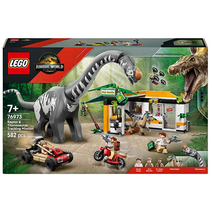 LEGO Jurassic World Raptor ve Titanosaurus Takip Görevi 76973