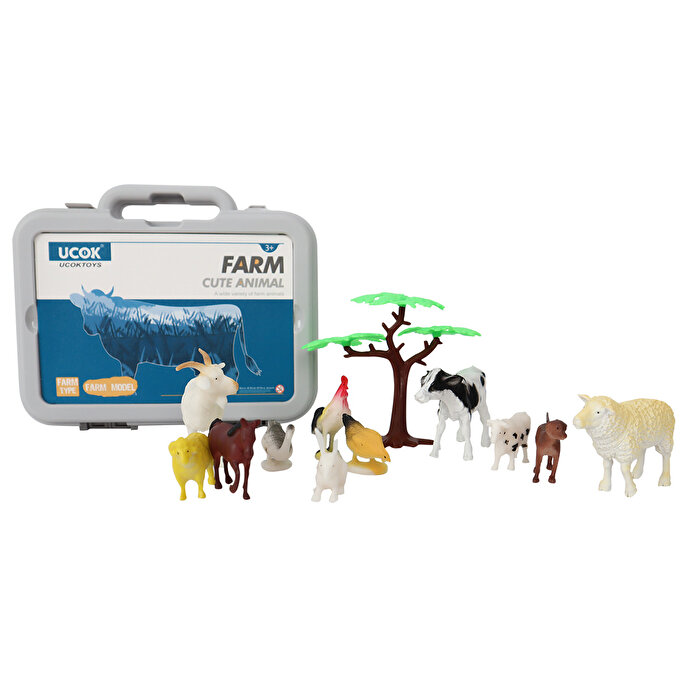 Kutuda Çiftlik Hayvan Seti 12 Parça