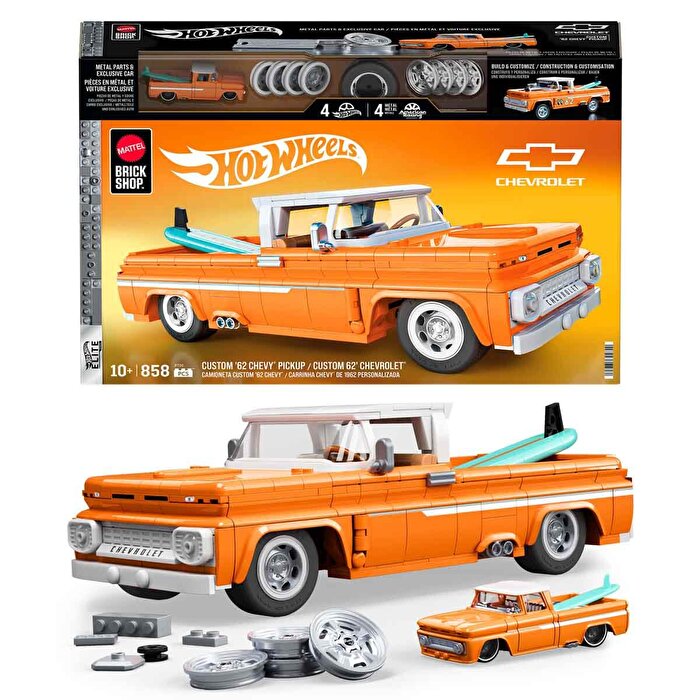 Hot Wheels Elite Serisi Custom 62 Chevy Pickup Araba 858 Parça JFT20
