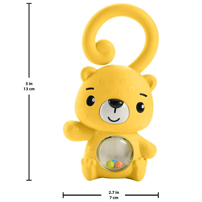 Fisher Price Eğlenceli Dostlar Dişlik ve Çıngıraklar Shake Rattle Leopard HKD71