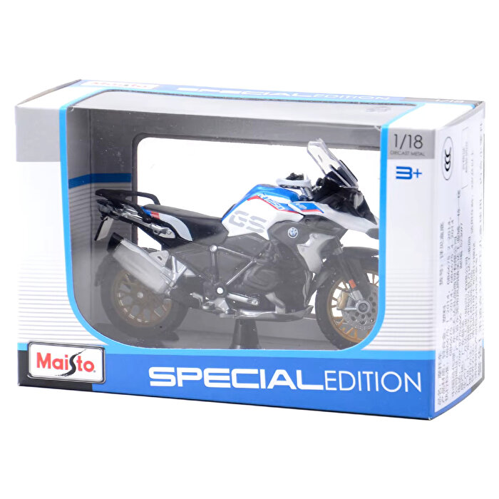 Maisto 1:18 Motosiklet Mavi Beyaz