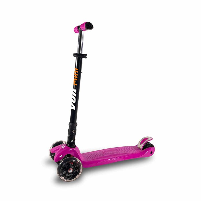 Voit 3 Tekerlekli Işıklı Fuşya Scooter