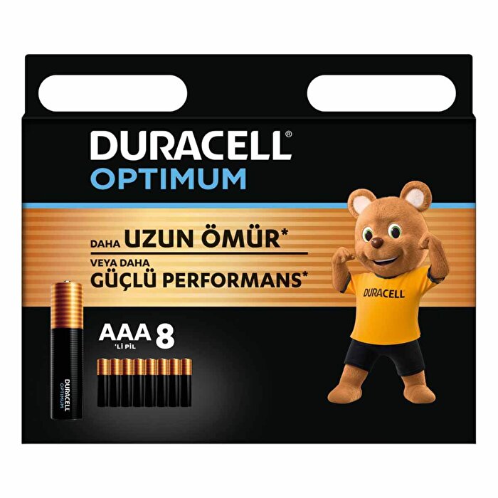 Duracell Optimum  8’li AAA İnce Kalem Pil