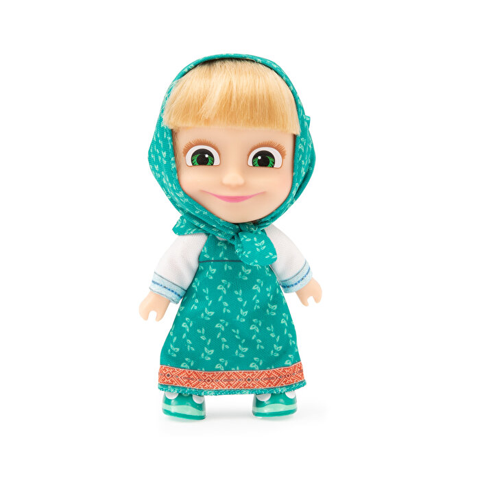 Masha & Koca Ayı S3 Masha 12 Cm Yeşil Elbiseli