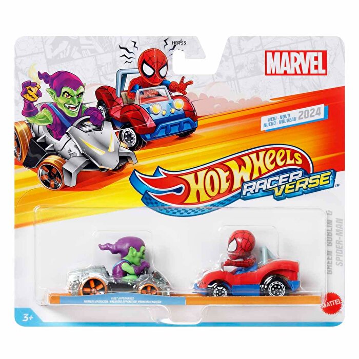 Hot Wheels RaceVerse 2'li Paket Green Goblin ve Spiderman