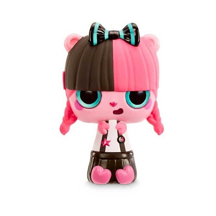 Pop Pop Sürpriz Saçlar 3'ü 1 Arada Siyah Pembe Saçlı