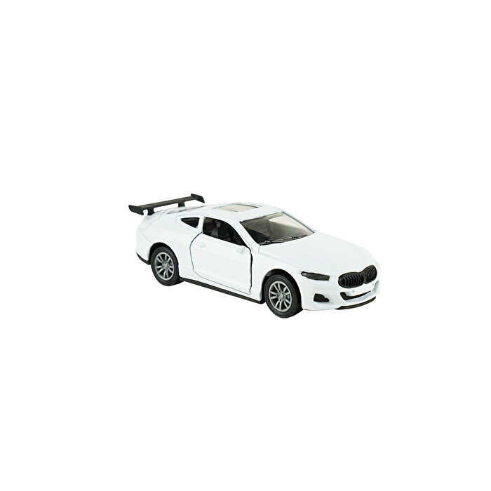 Die Cast 1:32 Sesli ve Işıklı Çek Bırak Yarış Arabası Beyaz