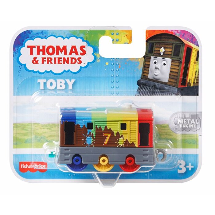 Thomas ve Arkadaşları Trackmaster Sür-Bırak Küçük Tekli Trenler Rainbow Toby GYV65
