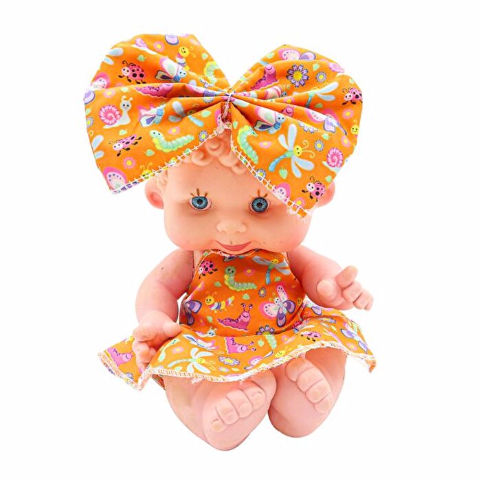 Bebiş Bebek Turuncu Elbiseli