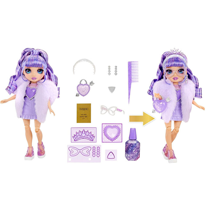 Rainbow High Kristal Serisi Bebekleri Violet Willow