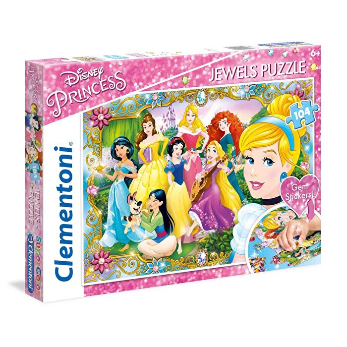 Clementoni Disney Princess Jewels Puzzle 104 Parça