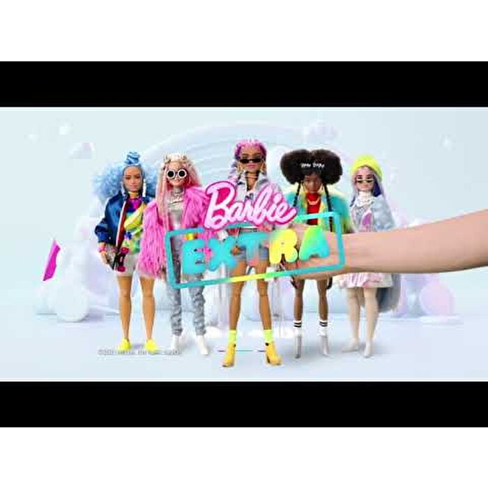 Barbie Extra Rengarenk Saçlar Bebeği GRN29