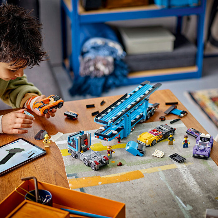 LEGO City Spor Arabalı Araç Taşıma Kamyonu 60408