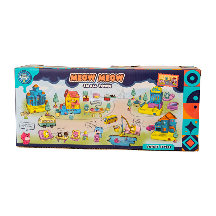 Sesli Işıklı Şehir Seti Pembe Kedili Park Seti