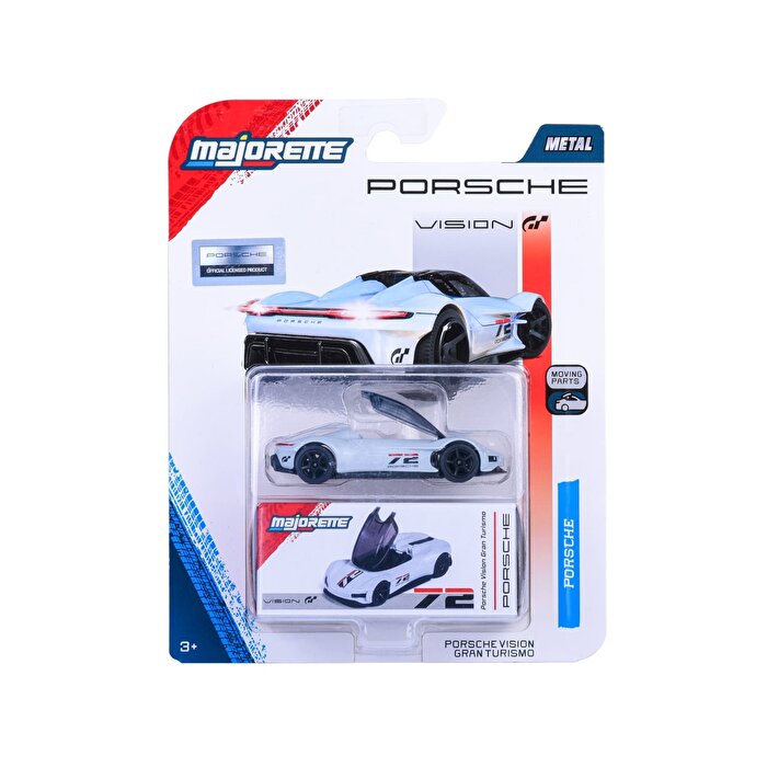 Majorette Porsche Deluxe Metal Model Araba Porsche Vision Gran Turismo Beyaz