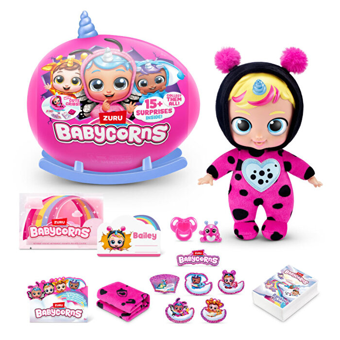 Rainbocorns Sevimli Sürpriz Bebek 92107 Mavi Boynuz