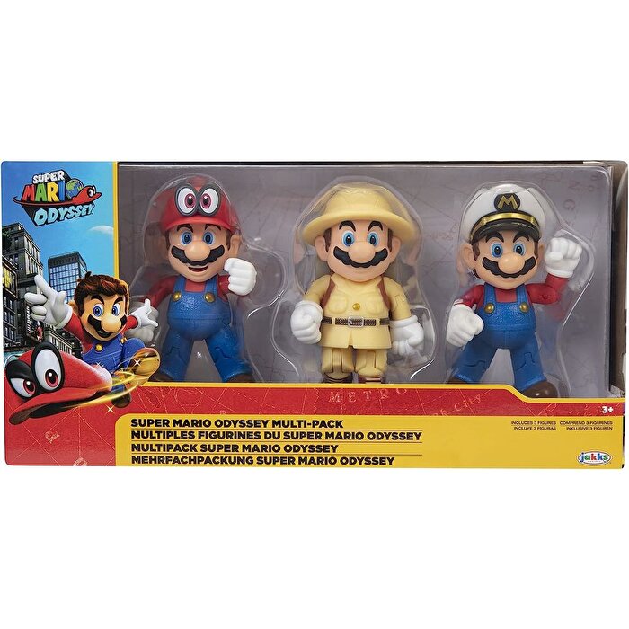 Ni̇ntendo Super Mari̇o Mari̇o Odyssey Set 3'lü Paket 10 Cm
