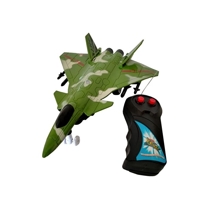 Uzaktan Kumandalı 2 Fonksiyonlu Savaş Uçağı Yeşil